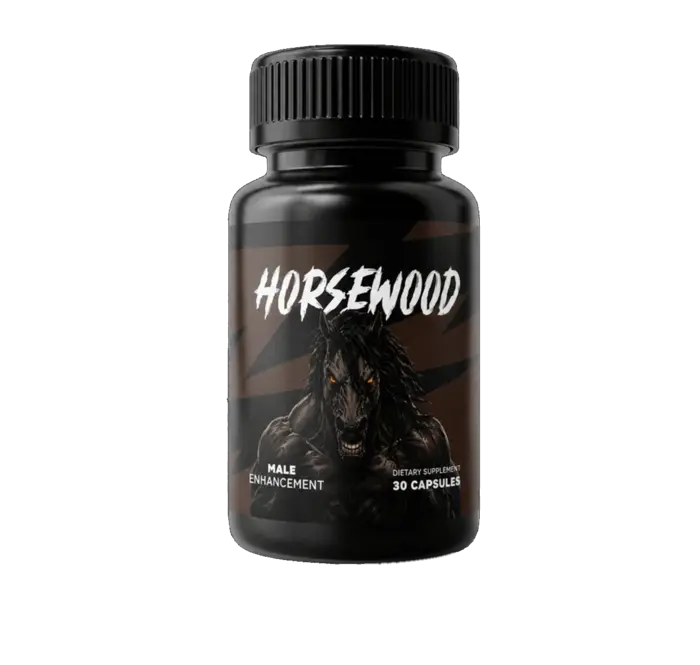 A bottle of Horsewood men's vitality capsules